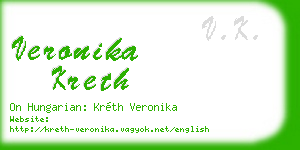 veronika kreth business card